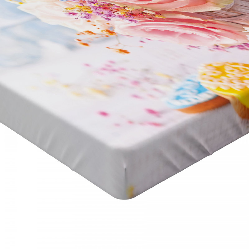 Microfiber Patterned Fitted Sheet, Full Fitted Sheet