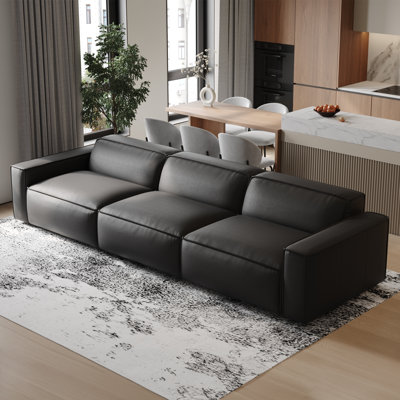 Canapé modulaire en cuir Hamall Valencia Nathan