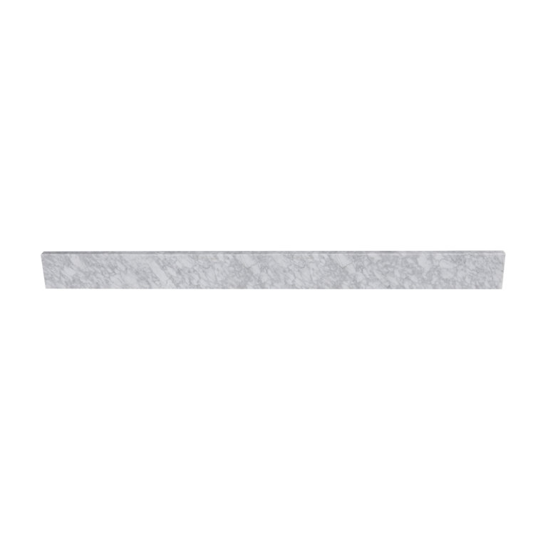 60 In. Carrara Marble Backsplash