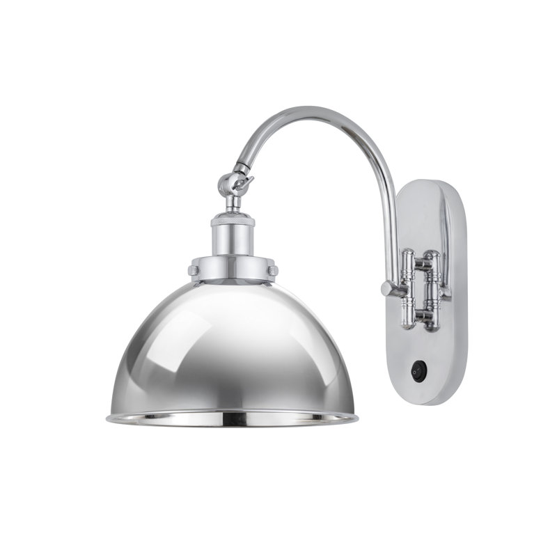 Shauna Swing Arm Sconce, LED, Polished Chrome, Polished Chrome