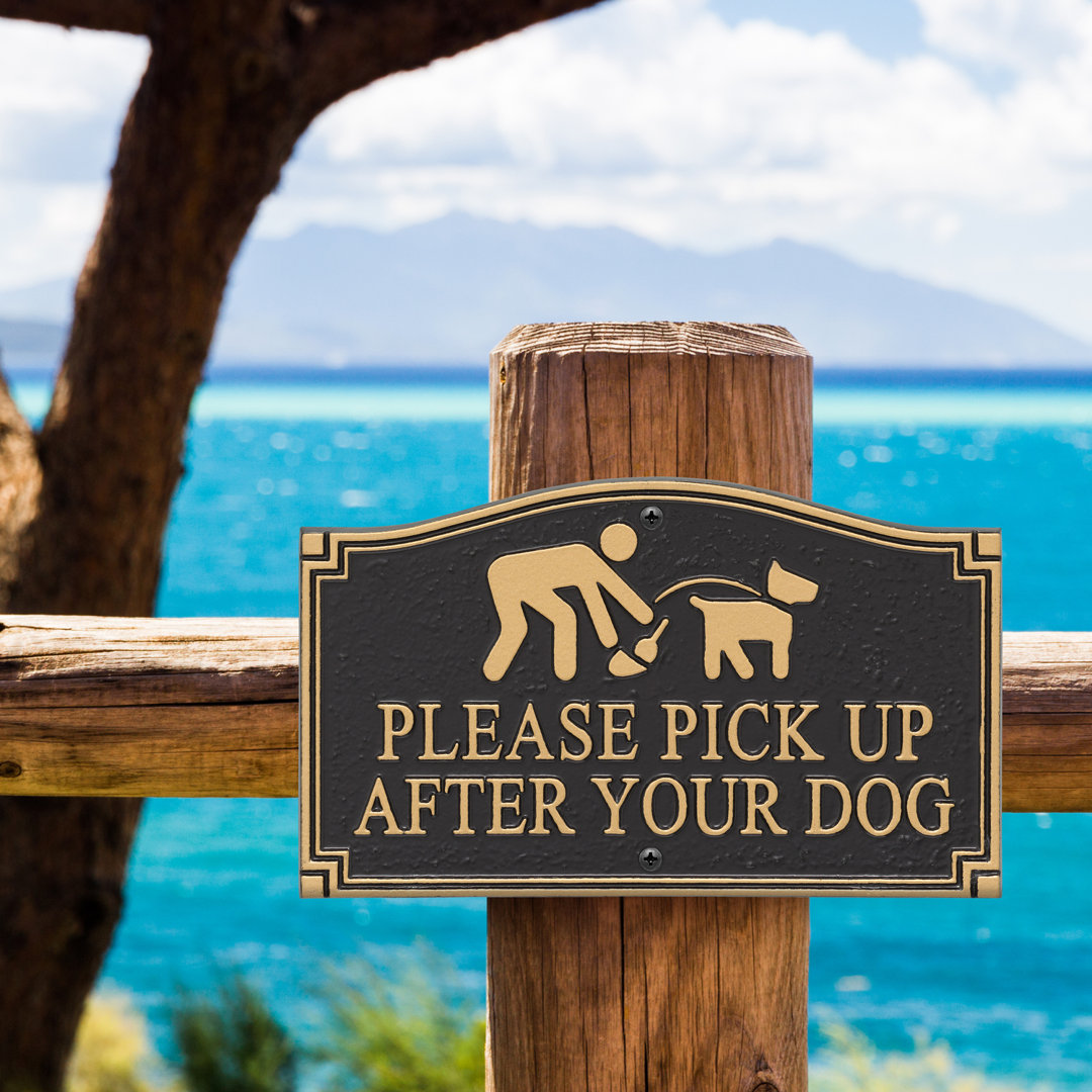 Please Pick Up After Your Dog Garden Sign Whitehall Products