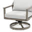 Ensemble de conversation d'extérieur en aluminium avec canapé et chaises pivotantes Vishali-96914924-96914923