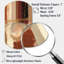 Chocolat brun élémentaire VI - art mural asymétrique abstrait en métal cylindrique-109625634