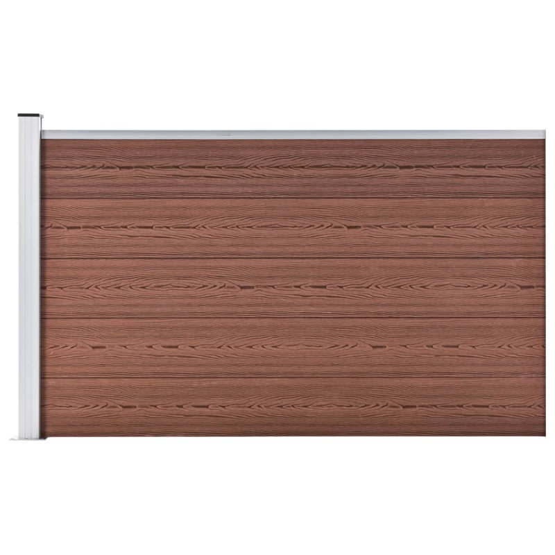 Abreanna Garden Fence WPC 175x105 cm, Brown