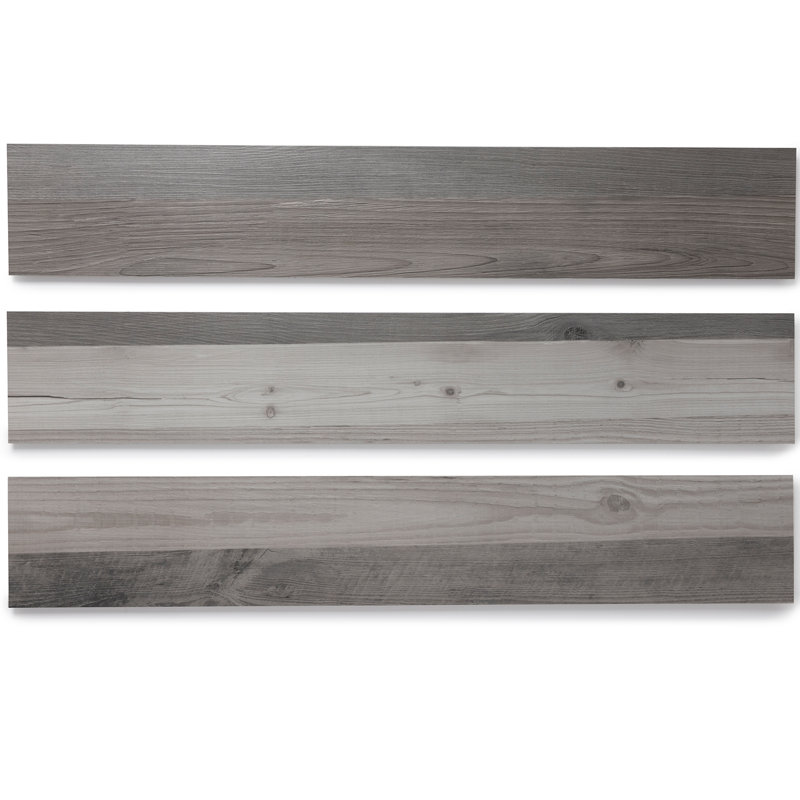 BaseCore 12mil x 6" W x 36" L Peel and Stick Luxury Vinyl Plank Flooring, Reclaimed