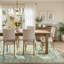 Tapis floral lavable à la machine avec envers antidérapant pour salon, salle à manger et chambre à coucher Kaldi-608039832