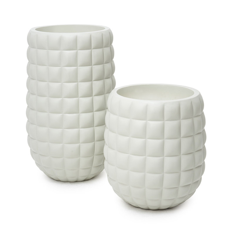 Jardinière Arand 24 pouces de hauteur, Beige