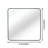36In X 36In Inch Metal Framed Square Bathrrom Mirror-1798743276-1798743275