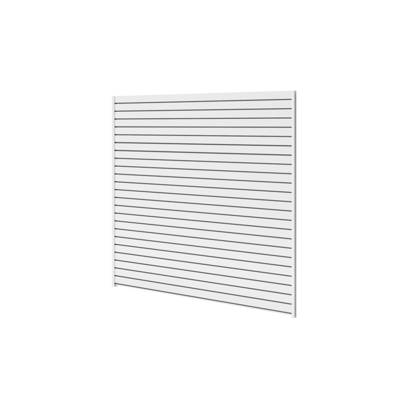 Garage 40sqft PVC Slatwall, White