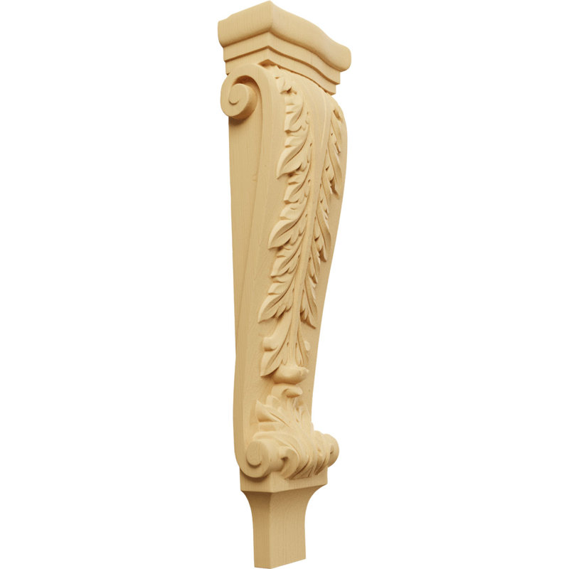 22'' H x 6.25'' W x 3'' D Wood Bracket / Corbel, Alder