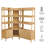 Billups 3 Piece Corner Bookshelf Set With Wide And Narrow Bookshelves In Oak-857954021