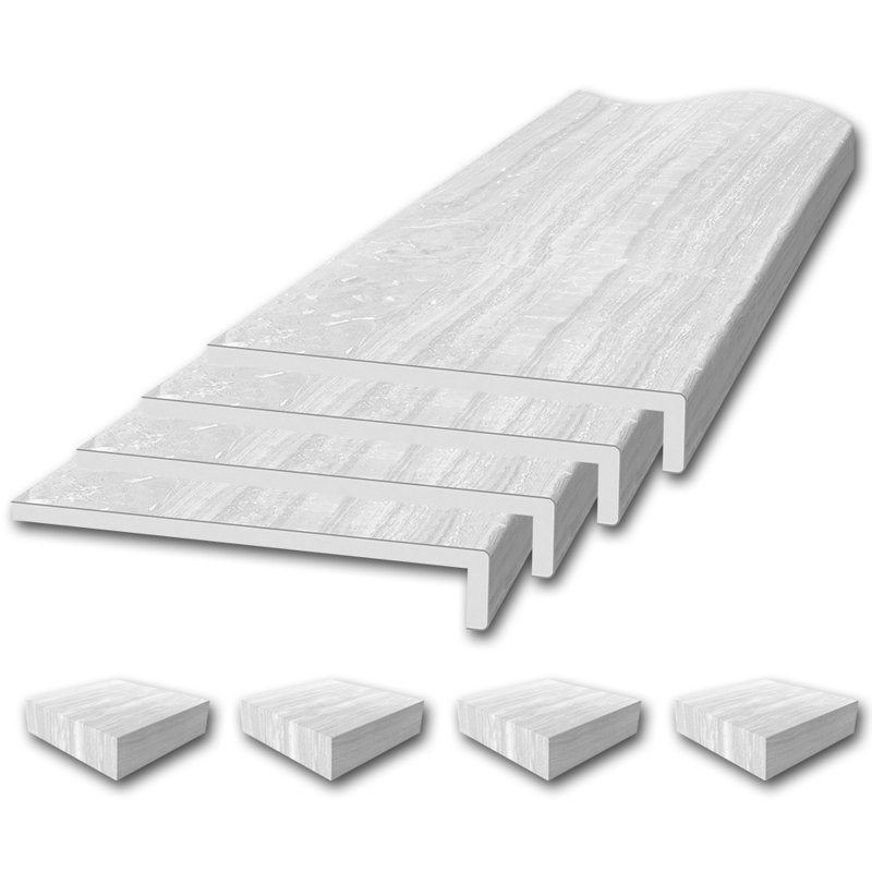 Ensemble de garniture de rebord de fenêtre FlexStone en strates argentées, Strates d'argent
