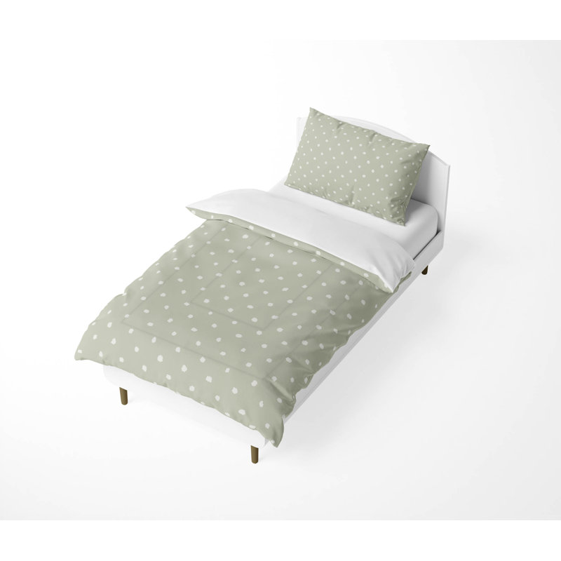 Leo Decorative Lightweight Comforter Set, Light Green
