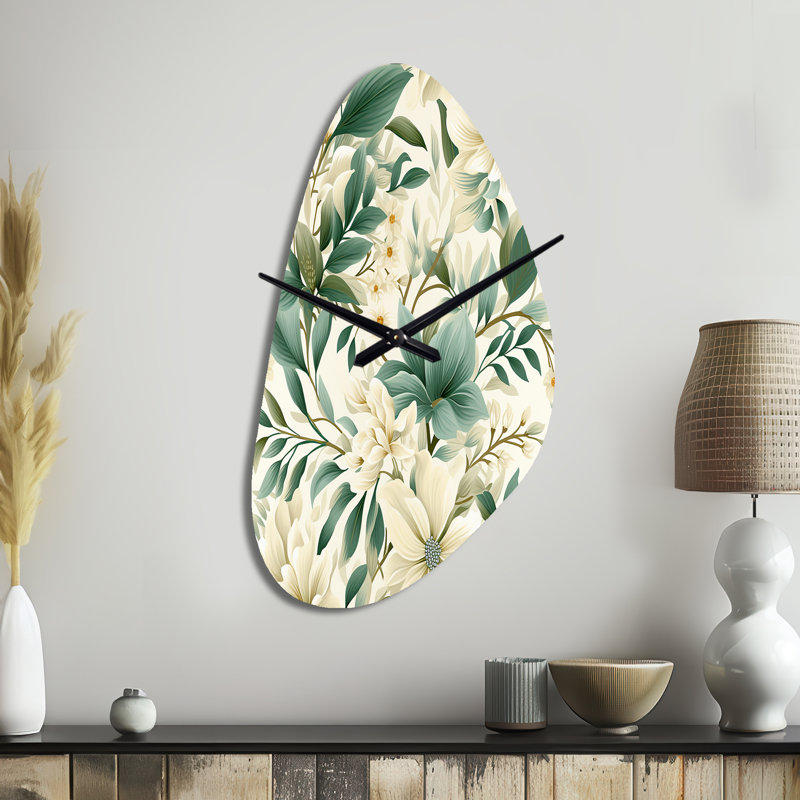 Motif de bohème Subdued Oasis - horloge murale, Moyenne