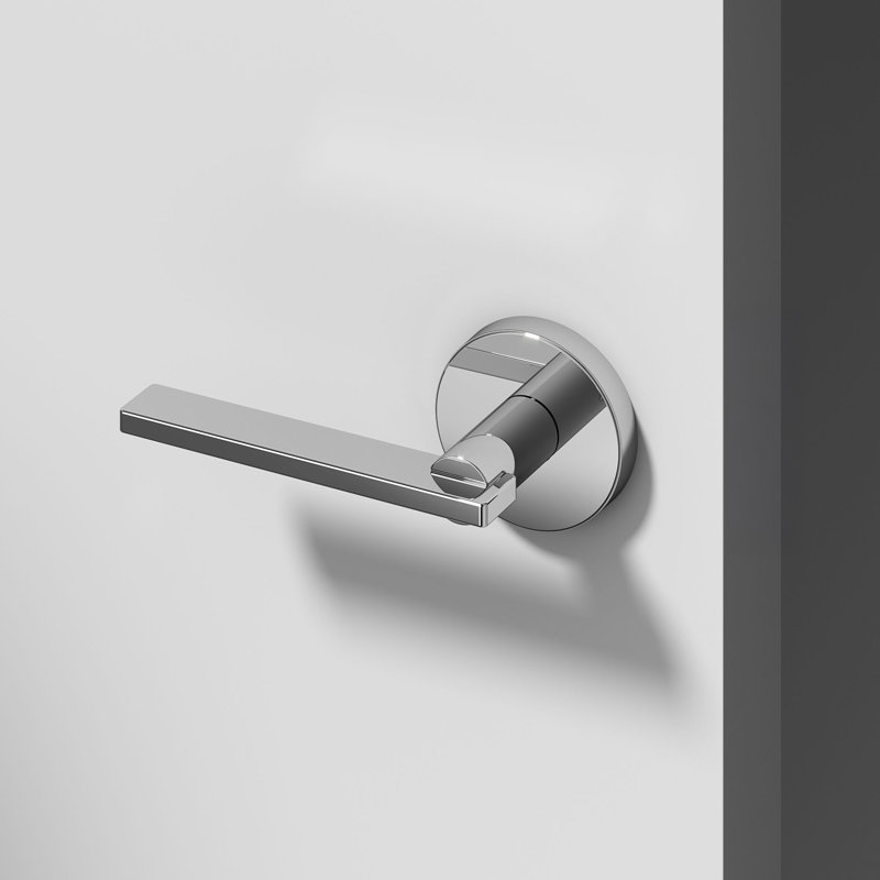 Valli Single Dummy Door Lever Modern Concealed Design Non-Turning for (Closet, Pantry or Hallway) – Sleek Minimalist Style in Chrome