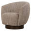 Chaise pivotante en tissu Nickson