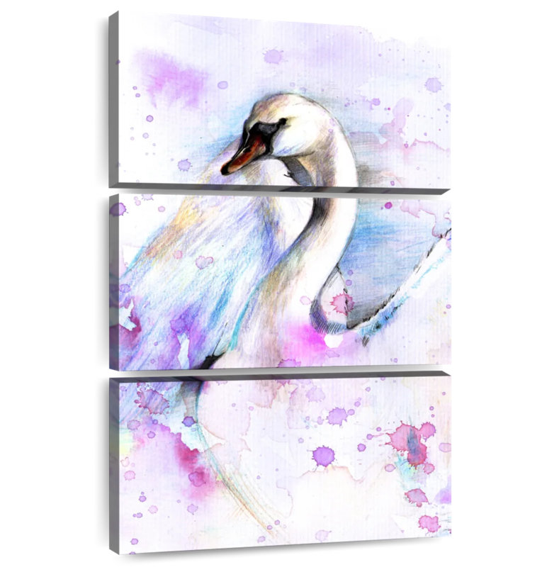 Brampt Abstract Swan, 38" H x 24" W