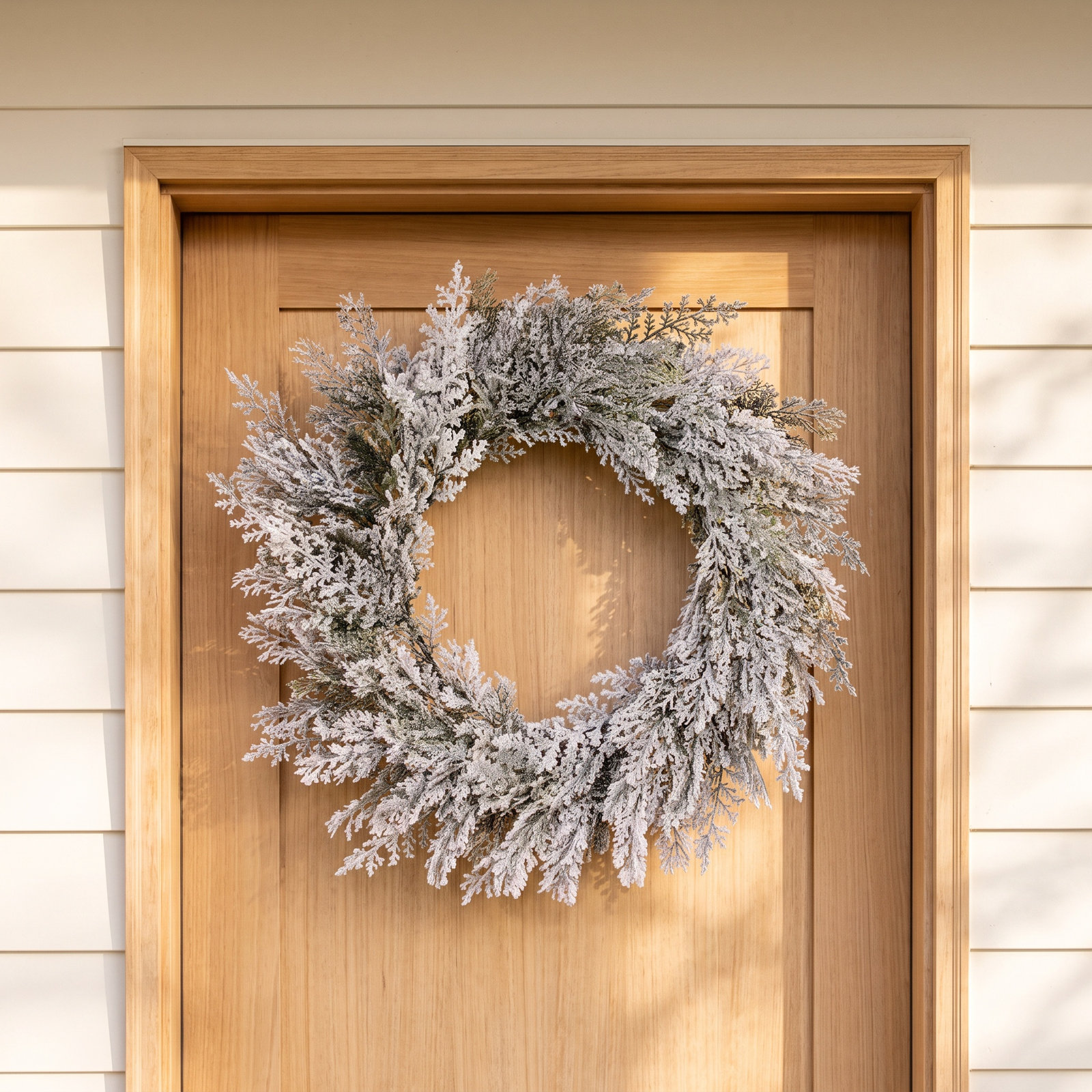 24'' Faux Cedar Wreath