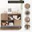 Wave Pattern Oak Buffet Cabinet with Metal Legs – Semi-Open Sideboard for Living Room, Dining Room, Entryway Storage