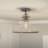 Grant 1-Light Brushed Nickel Semi-Flush Mount Light