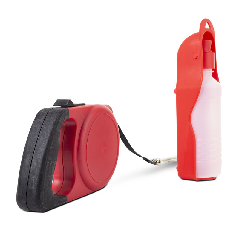 Ensemble de marchette pour chien: laisse pour chien et combo bouteille d'eau / bol