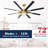 72 Inch Large Ceiling Fans With Lights And Remote,Indoor/Outdoor...