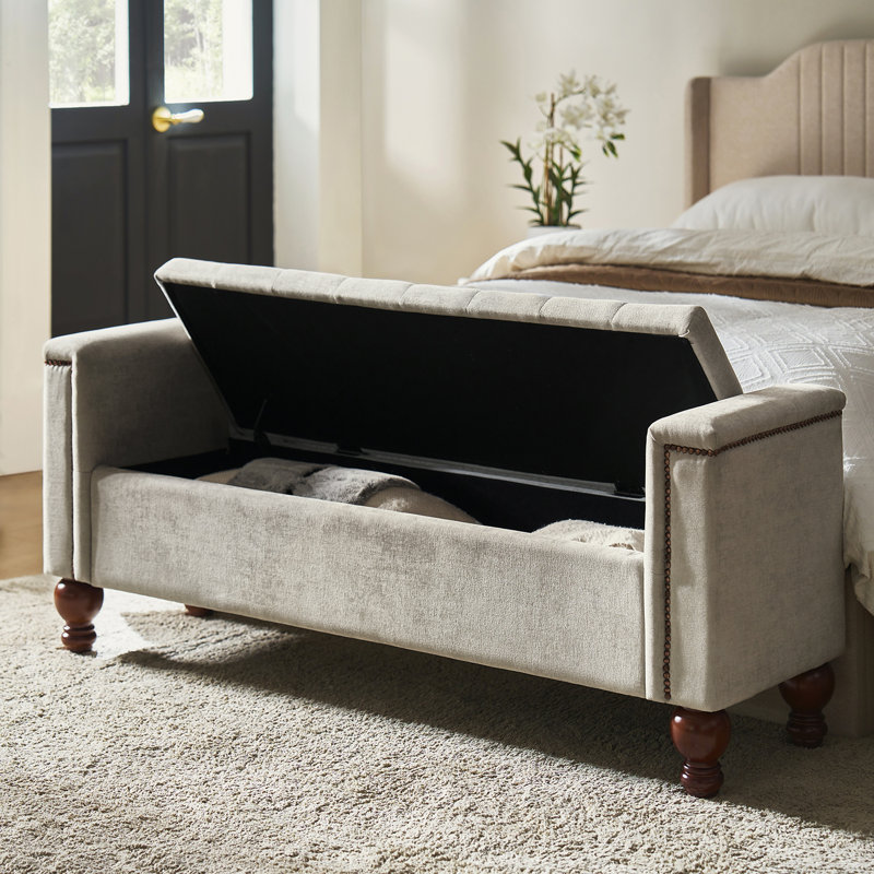Banc de rangement Delor Traditional, Linen