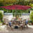 117.6'' x 79.2'' Rectangular Tilt Market Umbrella
