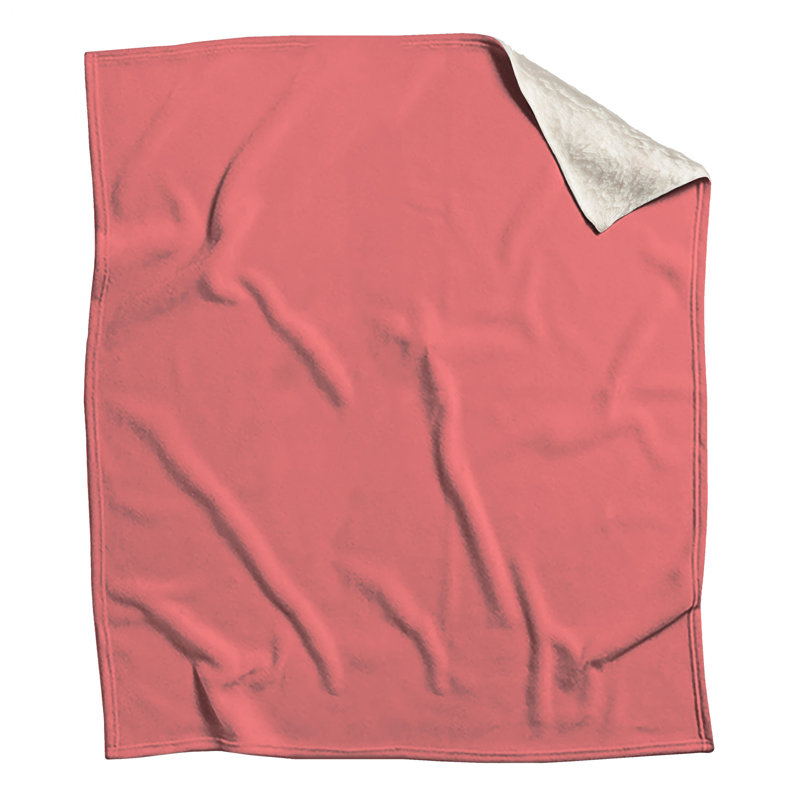 Couvertures unies de couleur rose, 50 po L x 60 po H