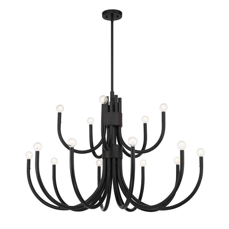 Sorrento 15-Light Chandelier, Noir