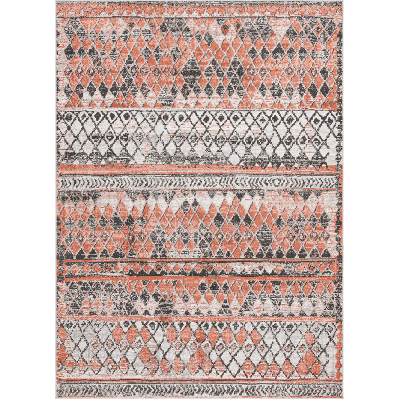 Geometric Indoor Rug, Rectangle 7'1" x 10'