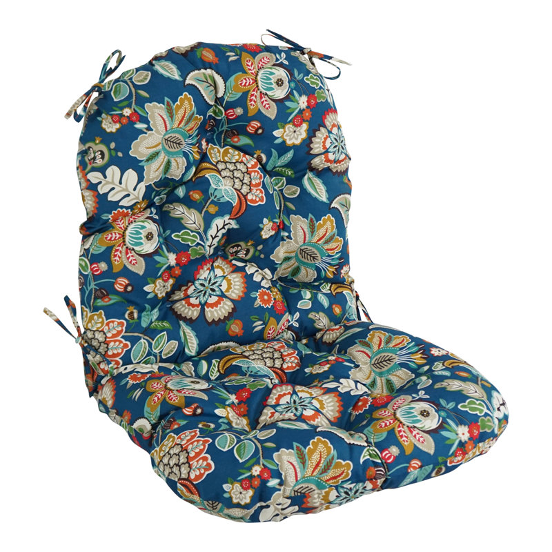 Outdoor 6'' Seat / Back Cushion, Telfair Peacock