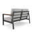 Townsend 55" Wide Outdoor Loveseat with Sunbrella® Cushions-981272155-977305767