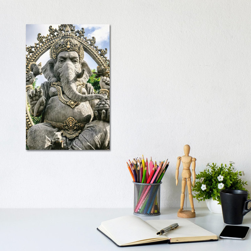 Sacred Elephant by Philippe Hugonnard - Gallery-Wrapped Canvas Giclée on Canvas, 20.32 cm H x 30.48 cm W, No Frame
