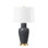 Kylie Lamp With Shade 17-Inch White Linen, With Gold