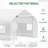 Outdoor Walk-In Greenhouse, Tunnel Green House With Roll-Up Windows, Zippered Door, Cover, Heavy Duty Steel Frame-115824103-115824104