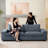 Pinederosa 88.58'' Chenille Square Arm Sofa-770371774