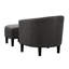 Fauteuil demi-tonneau avec repose-pieds Aricely-1750862881