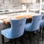 Velours de style Mid-Century, coussin en mousse, garniture - 2 chaises avec garniture cloutée-555141973