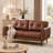 Corvo 61'' Faux Leather Loveseat-1298325713