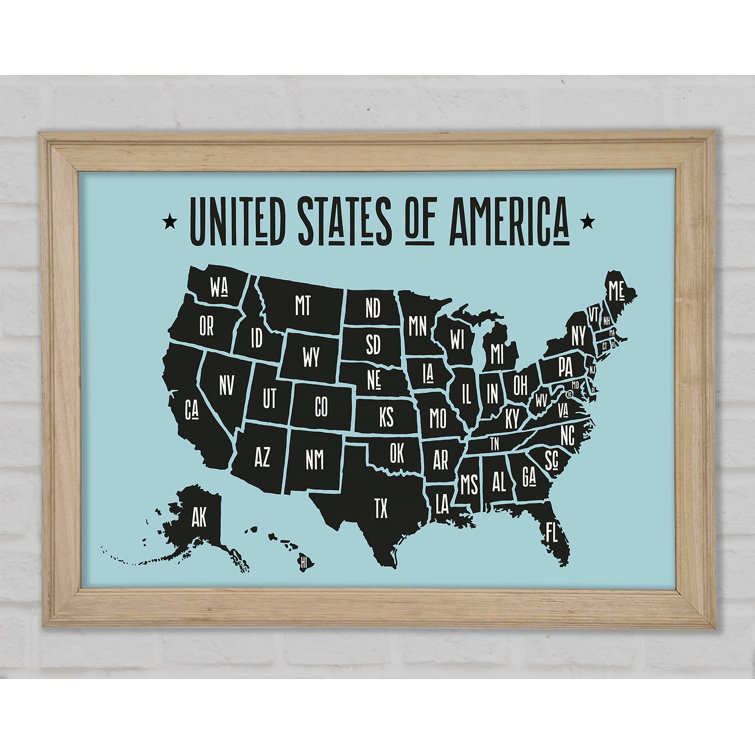 States Of America 2 - Single Picture Frame Art Prints