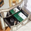3 Drawers Vintage Mirrored Bedside Table Set of 2