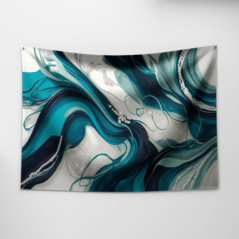 Tapisserie murale «Lyrical Abstraction 89», 26 po x 36 po