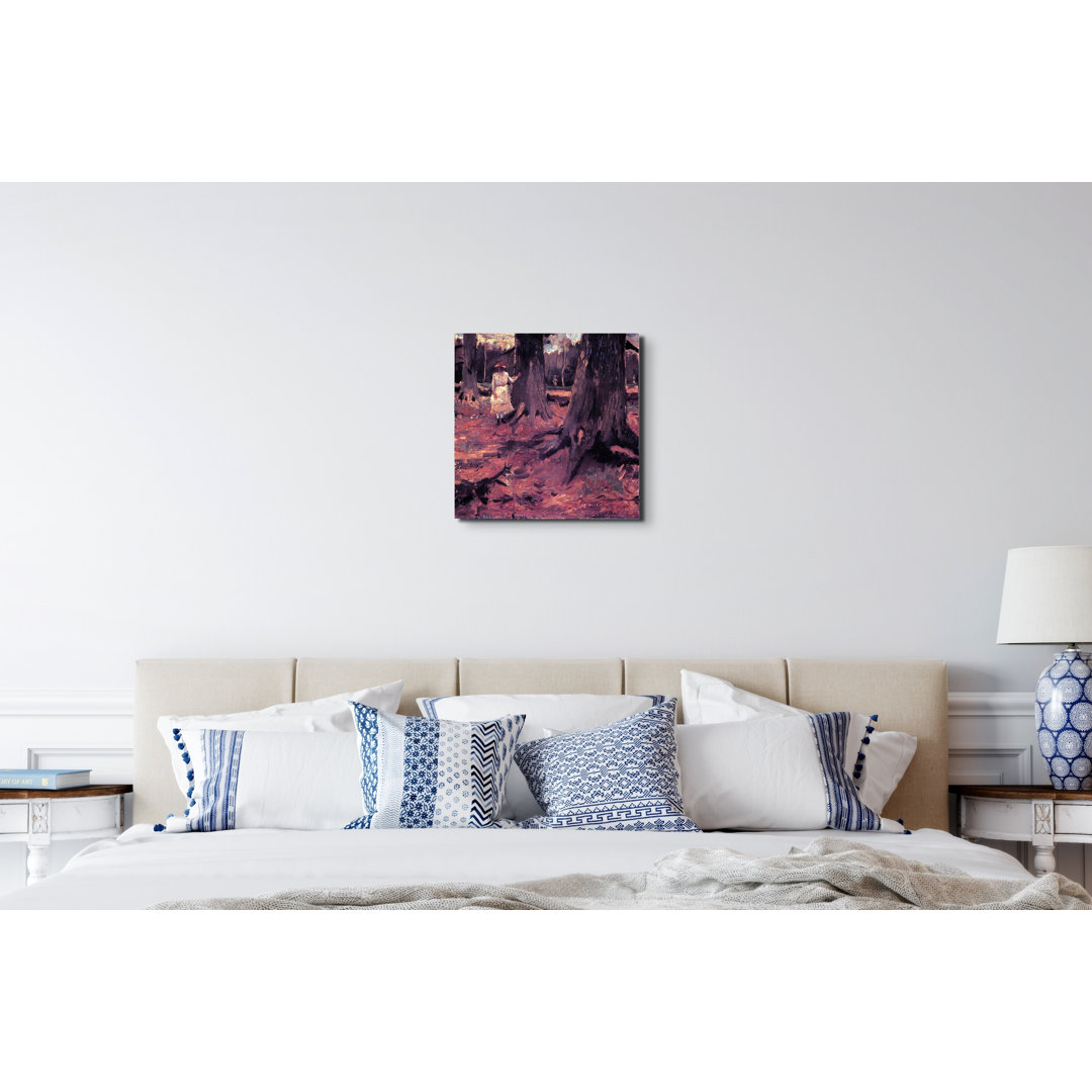 Girl in in the Woods by Van Gogh Vincent 58x58 Cm Frameless Panel Lightweight Ready to Hang