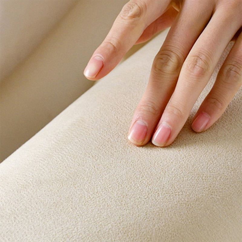 Causeuse-coussin modulaire 100% polyester crème