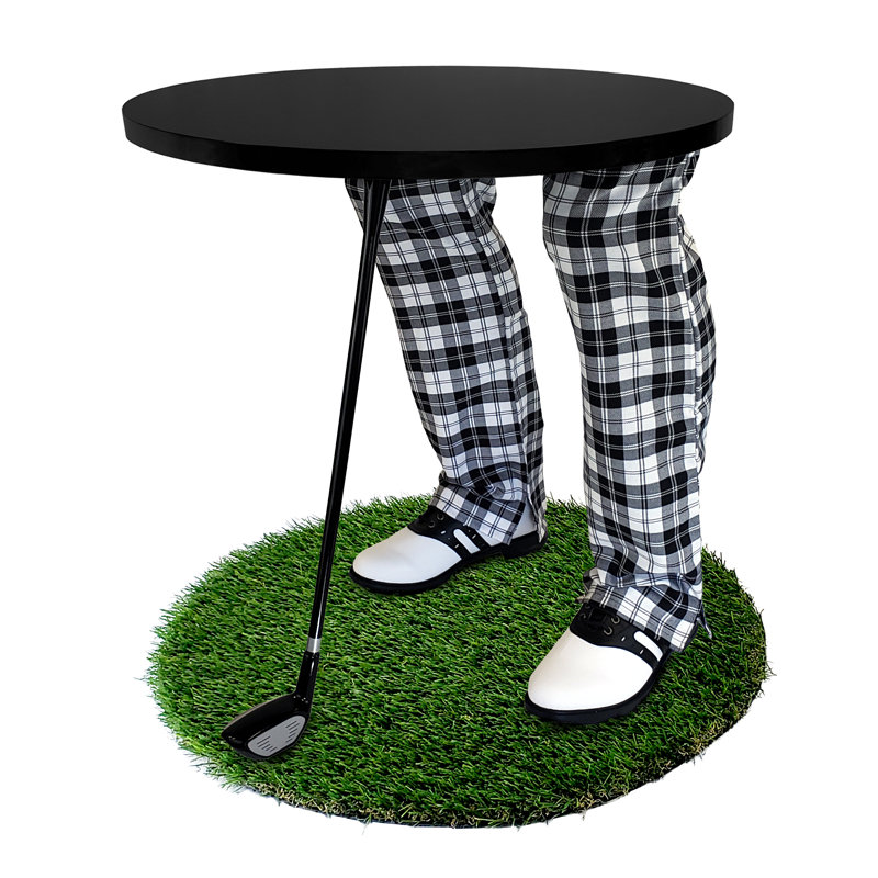 Table de bout abstraite, Noir
