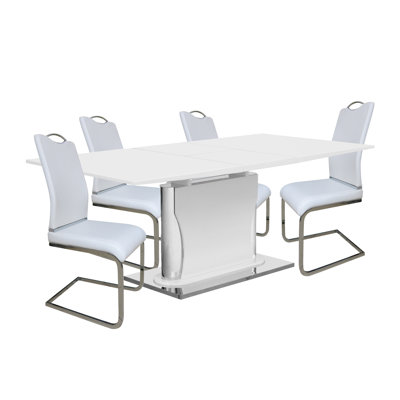 Magoon Extendable Pedestal Base Dining Set