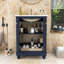 Meuble-lavabo 24 po avec lavabo en céramique, portes à fermeture en douceur, tablette intérieure réglable et dossier ouvert-2021195809