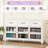 Makeace 9-Drawer White Metal Dresser, Modern Tall Storage Cabinet Chest Of Drawers For Living Room, Hallway, Bedroom-51643021