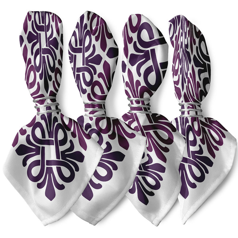 Cereniti Tiki Square Napkins, Purple